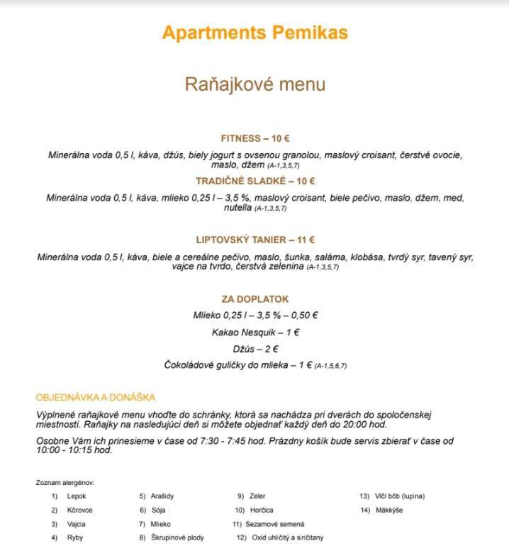 Apartments Pemikas II Liptovský Mikuláš Eksteriør billede
